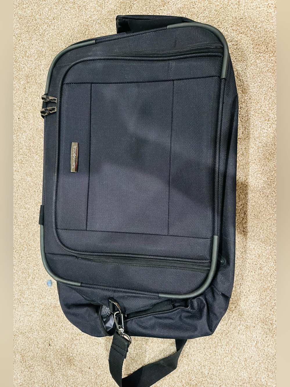 Samsonite Black Softside Travel Boarding Bag and Laptop Briefcase - Like new